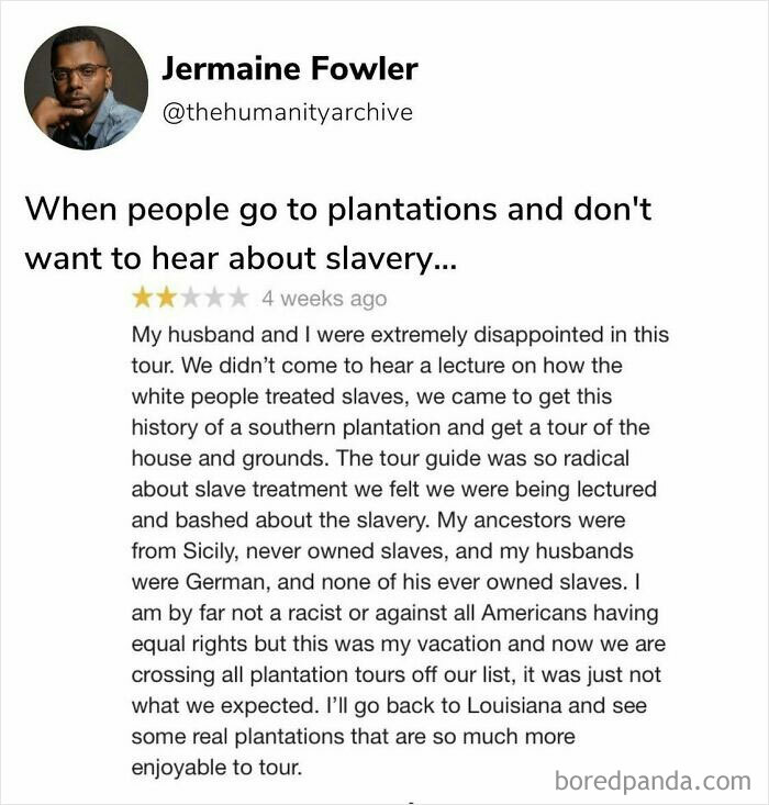 Karen Goes To A Plantation But Doesn't Want To Learn About Slavery