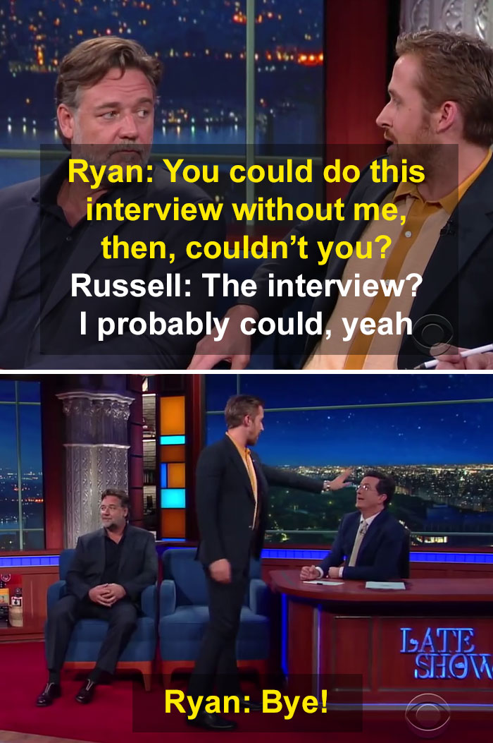 Ryan Gosling And Russell Crowe