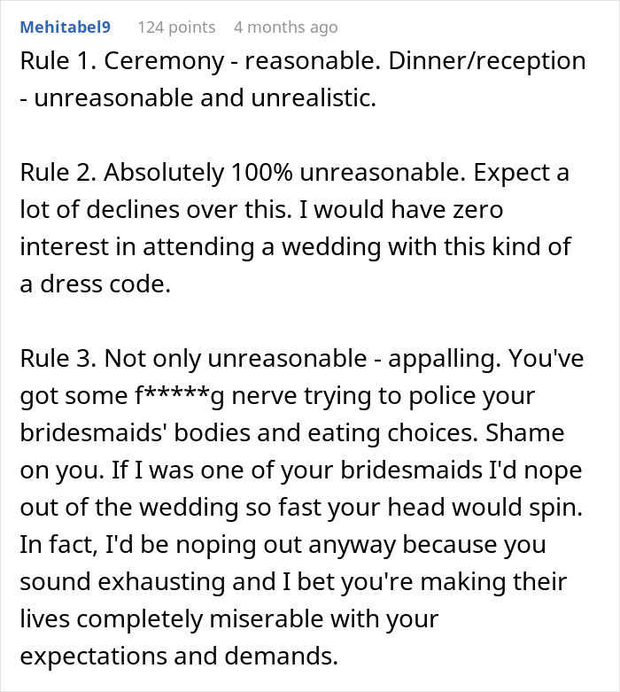 Woman Sends Her Wedding Guests A List Of Rules She Wants Them To Follow, And Many Start Canceling