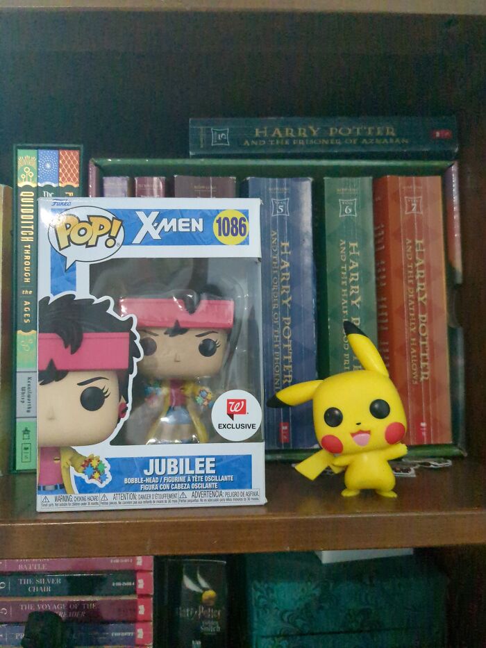Jubilee And Pikachu Funkos That I've Had For Awhile