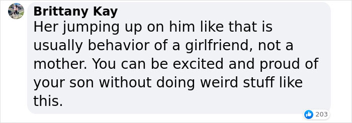 Proud Mom Claps Back After Photo Of Her Hugging Son Post-Game Raises Eyebrows Proud Mom Claps Back After Photo Of Her Hugging Son Post-Game Raises Eyebrows