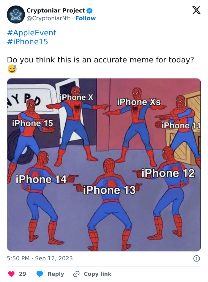 IPhone 15 Meme Reactions Funny Memes IPhone 15 IPhone 15 Plus Launch Apple  Event