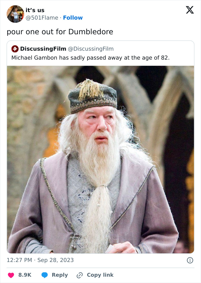Daniel Radcliffe, JK Rowling And Other Celebs Pay Moving Tributes To Dumbledore Star Michael Gambon Daniel Radcliffe, JK Rowling And Other Celebs Pay Moving Tributes To Dumbledore Star Michael Gambon