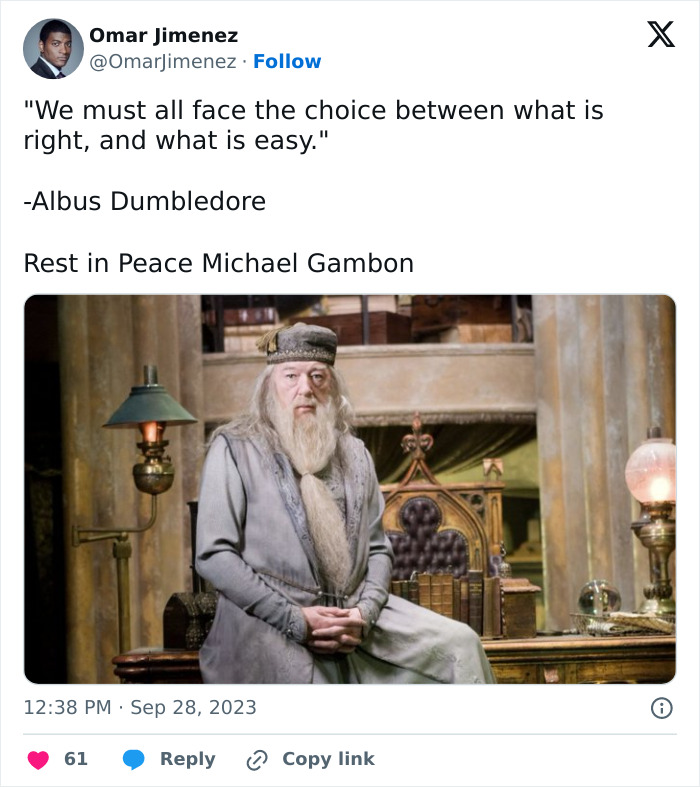 “Death Is But The Next Great Adventure”: Dumbledore Actor Michael Gambon Dies At 82