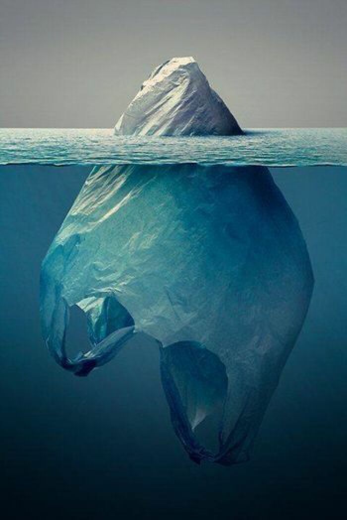 Iceberg de plástico