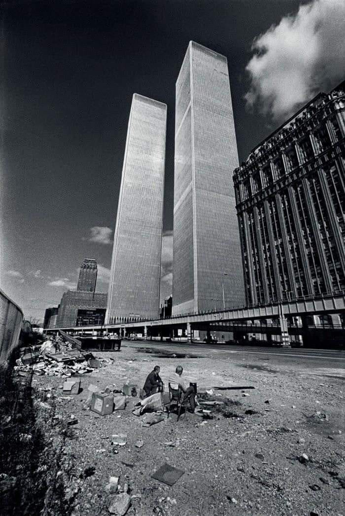 Las torres recién construidas del World Trade Centre, 1973