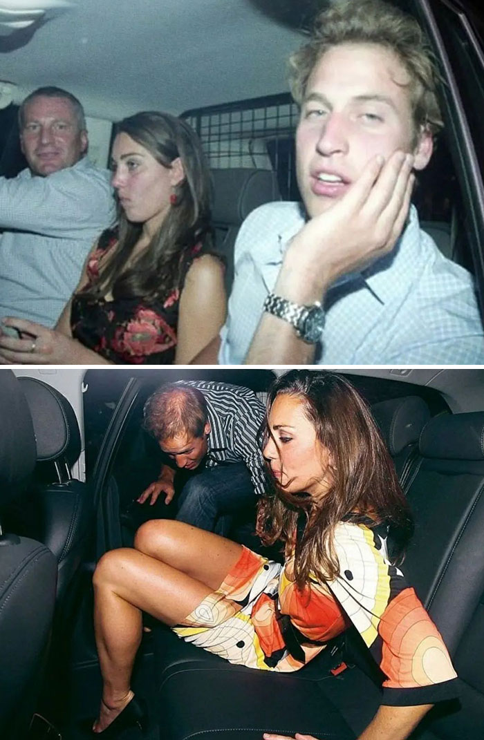Kate Middleton And Prince William's Post-Clubbing Taxi Pics From The 2000s