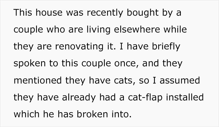 Cat Breaks Into Neighbor’s New Home, They Are Furious And Ask For $2,000