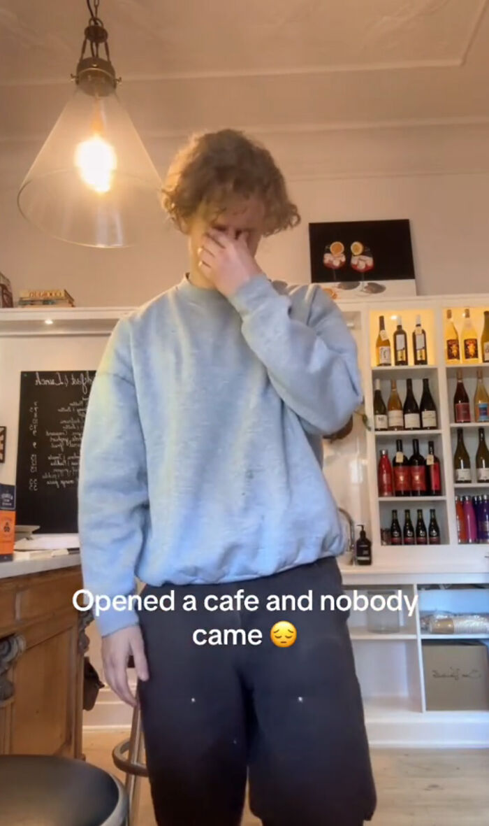 18 Y.O. Goes Viral Online After He Shared How Nobody Showed Up At His Newly Opened Café