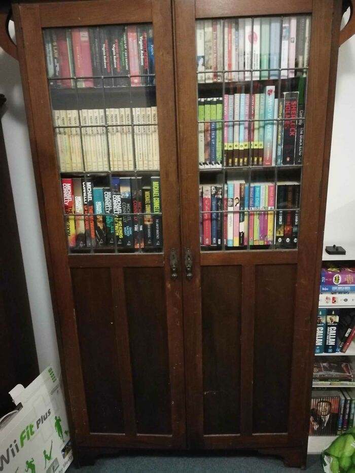 This Bookcase Was My Pop's, And His Mother's Before That, About 100 Years Old