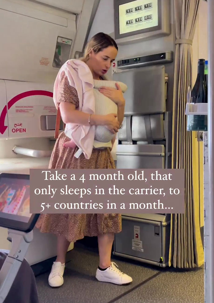 Woman Posts A Video Of Her Attempts To Rock A Baby To Sleep Mid-Flight, Faces Harsh Backlash Online Woman Posts A Video Of Her Attempts To Rock A Baby To Sleep Mid-Flight, Faces Harsh Backlash Online