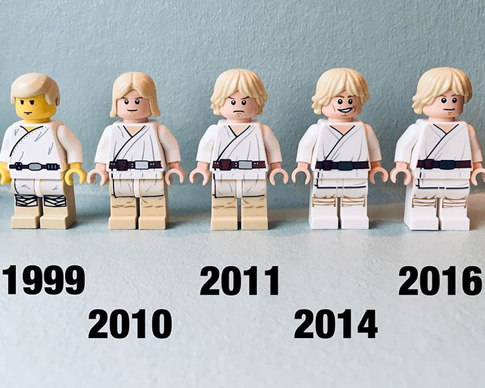 LEGO Lukes Changing Over Time