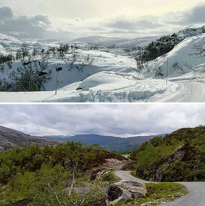 Same Place, Different Time. March vs. June