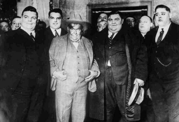 These Are Members Of The Fat Men's Club Of NY (1904). Members Had To Be At Least 200 Pounds, Pay A $1 Fee To Enter And Learn A Secret Handshake And Password