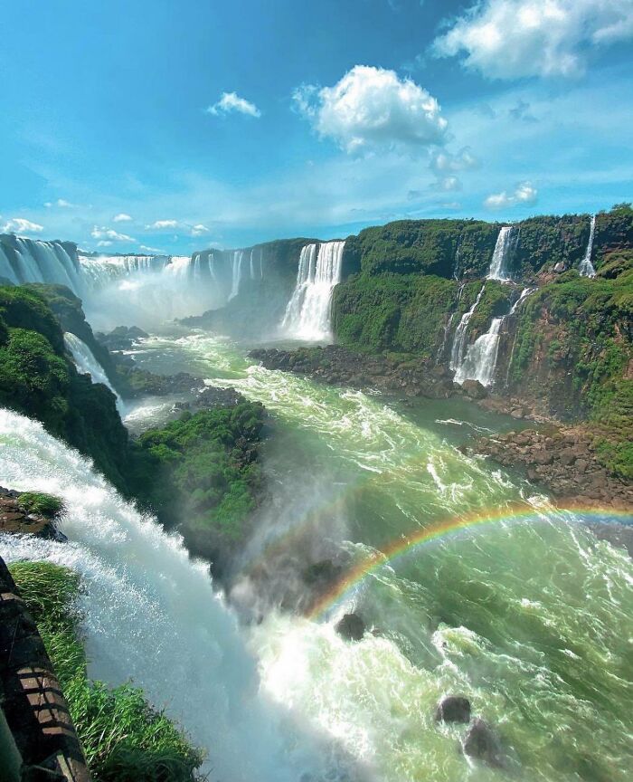 Iguazu Falls, It Is Shared Between Brazil And Argentina