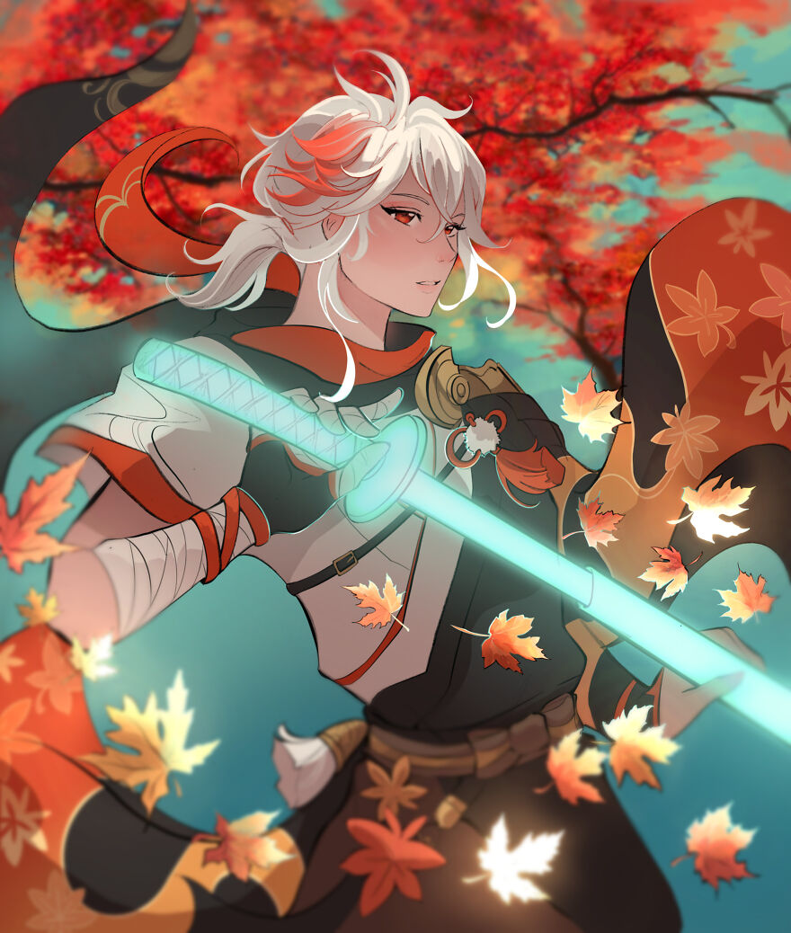 A Collection Of Honkai Starrail And Genshin Impact Inspired Jewelry, Nails, And Fanart Made By Geek Artists.