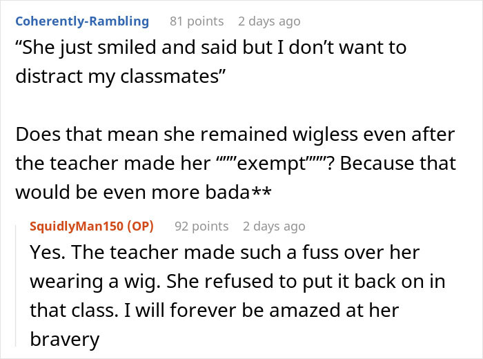 “Smiled, Took It Off”: Student Maliciously Complies, Takes Off Her Wig As Per Teacher's Demands