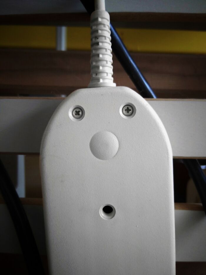 An image of an object that looks like it's surprised