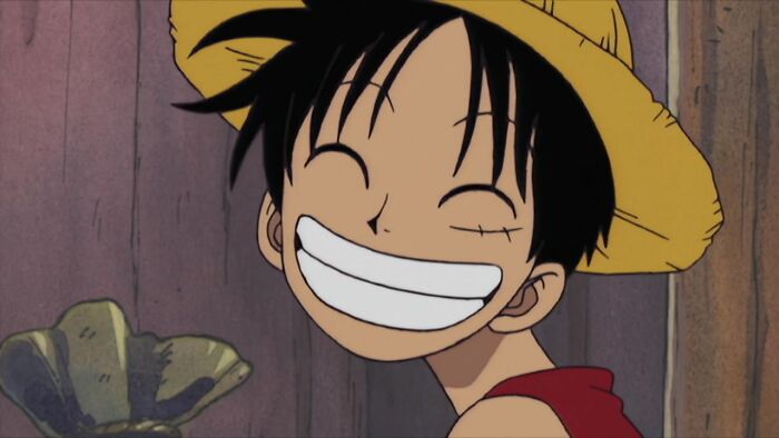 Monkey D from Luffy, One Piece smiling