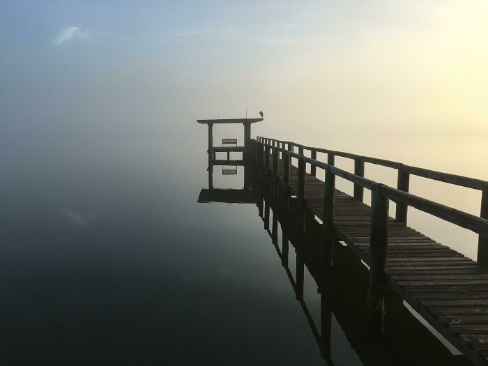 A Few Years Ago I Caught The Fog Blending Almost Seamlessly With The Water
