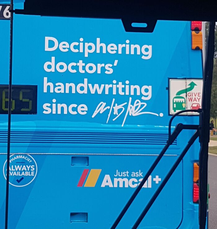An Advertisement On The Back Of A Bus