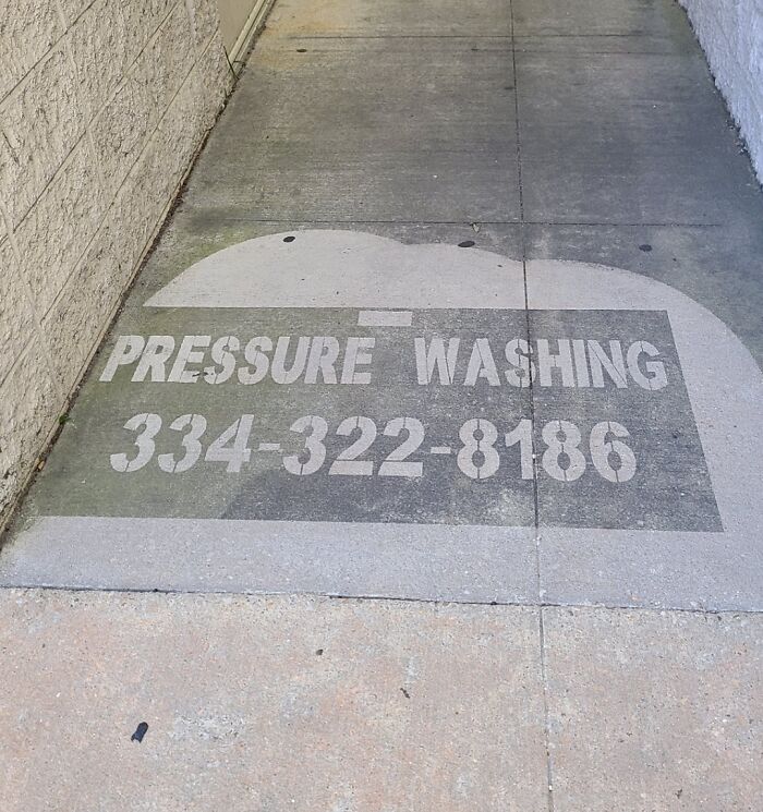 Found This Ad For Pressure Washing
