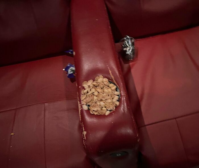 Leaving Your Pistachio Shells At The Movie Theater