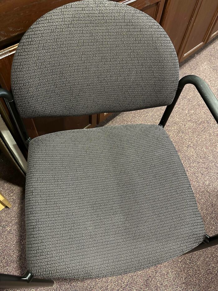This Office Chair’s Upholstery Is Binary Code