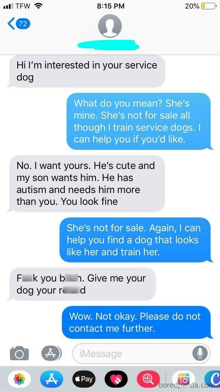 Mom Thinks Her Son Needs My Service Dog, Not Just Any Service Dog