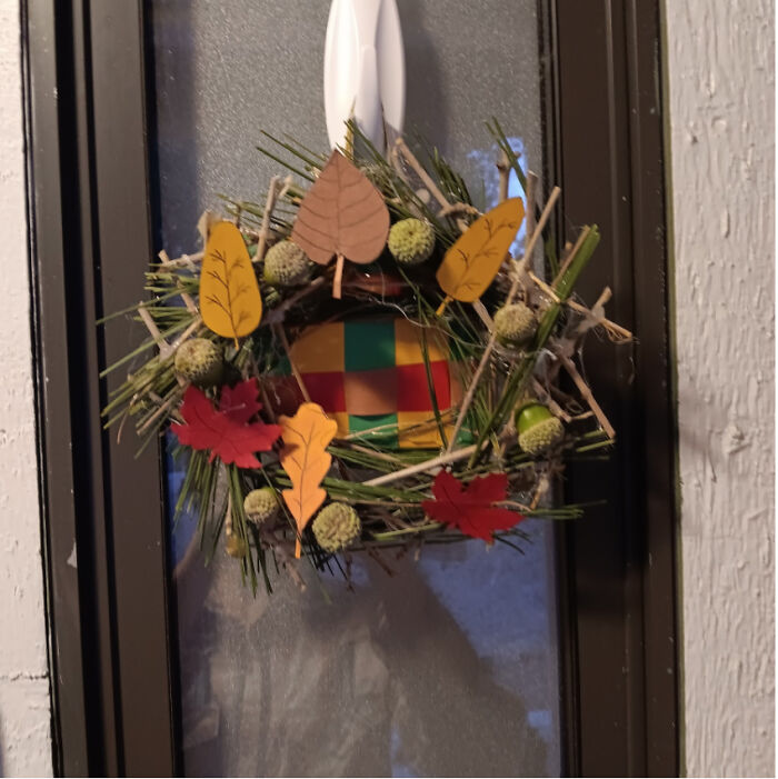I Made A Fall Wreath For My Mom