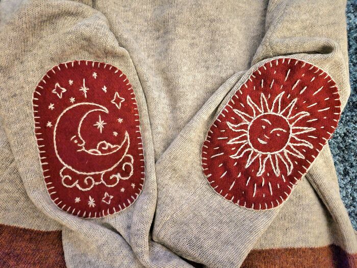 When We're Not Sure A Blanket Stitch Will Be Enough, We Embroider. Overachievers Unite For Mending Glory!