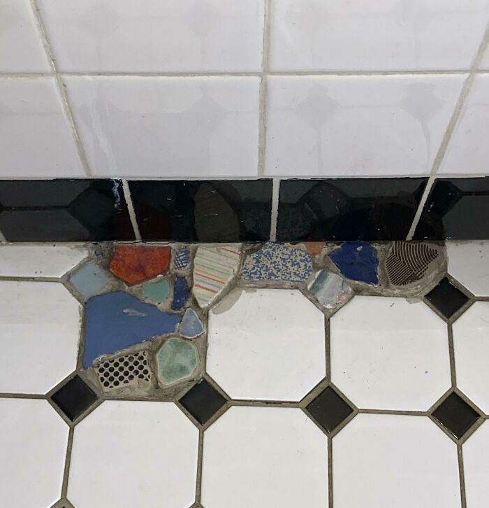 My Favourite Parts Of Our Apartment Are The Visible Mending Of The Floors The Old Owner Did