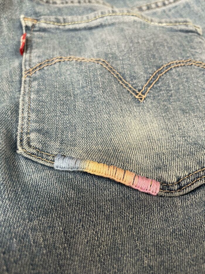 Color Changing Thread Is My Favorite For Mending