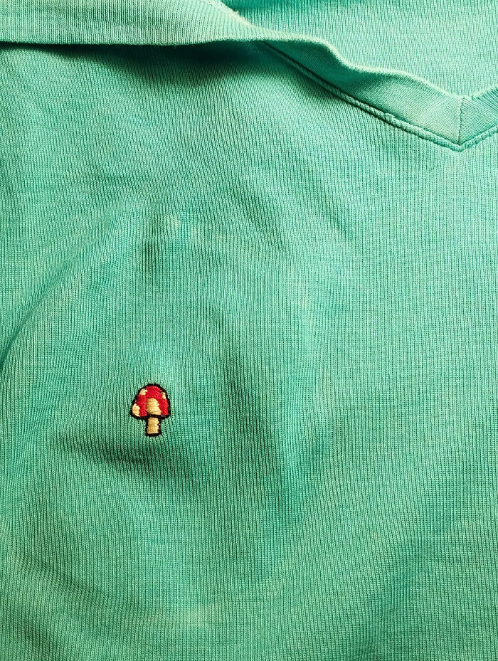 I Was Told You Guys May Enjoy The Way I Fixed This Hole In My Shirt!