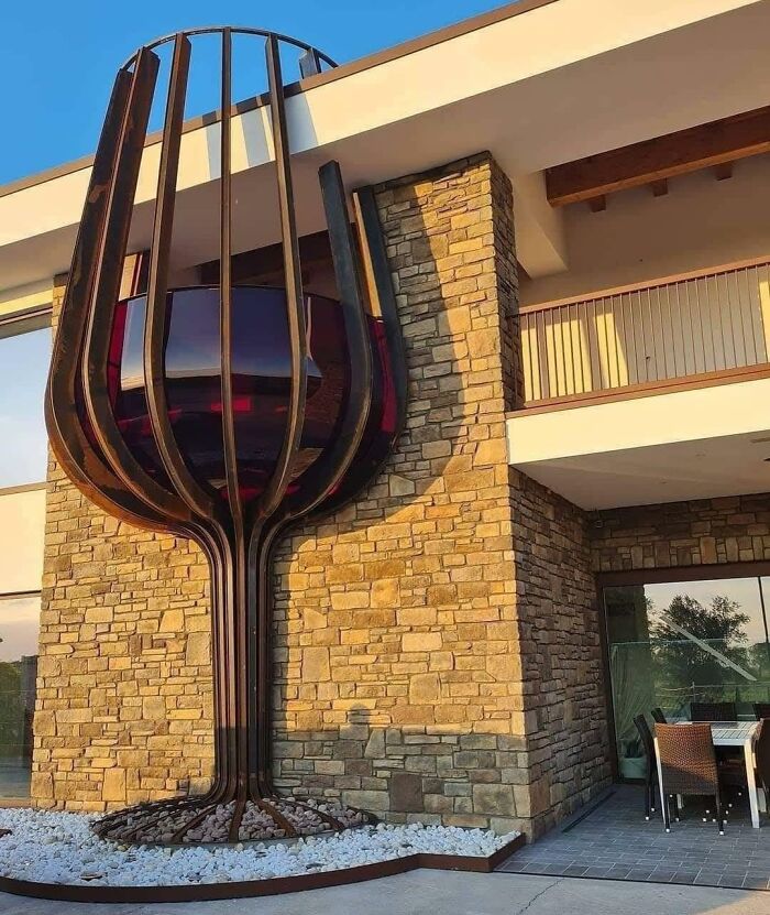 Balcony In The Shape Of A Wine Glass, Italy