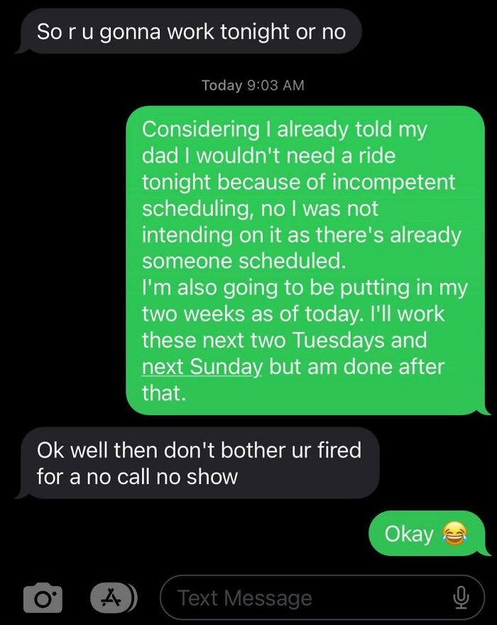 Brother Was Fired For Not Wanting To Work When He Wasn’t Scheduled