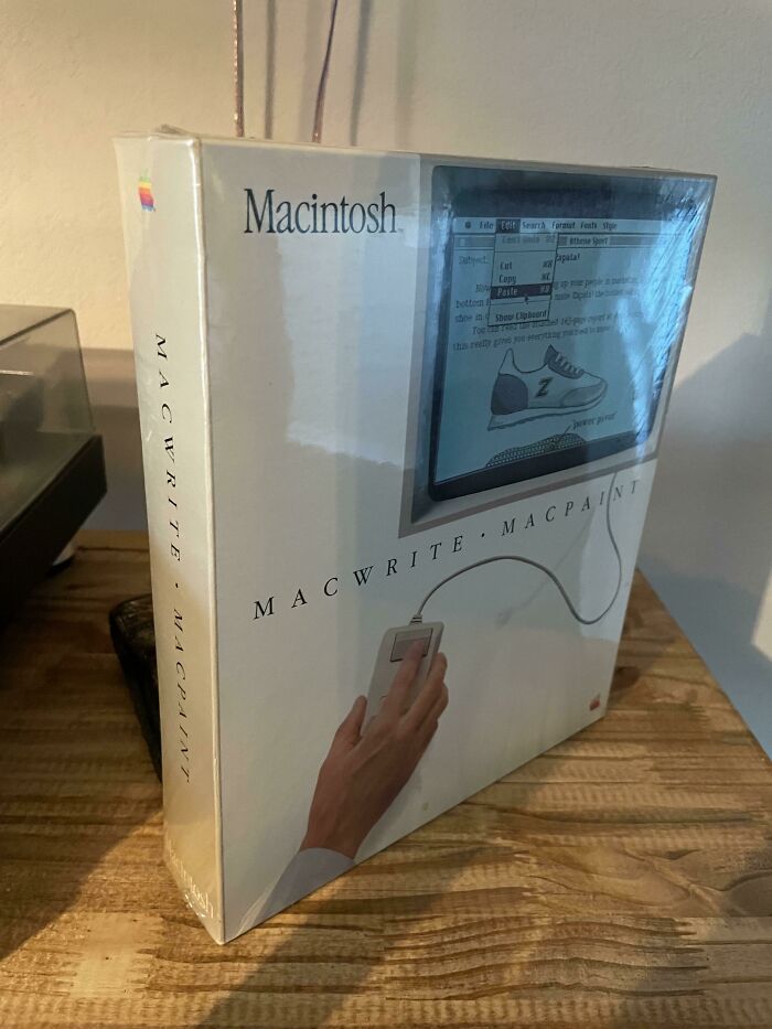 Found A Sealed 1985 "Macwrite - Macpaint" While Sorting Through My Dad's Old Bookshelf