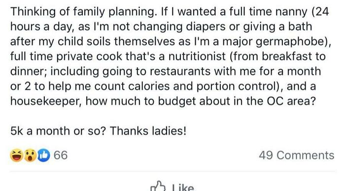 24/7 Nanny That's A Nutritionist. $5k To Play Mom Because I Dont Want To Be One