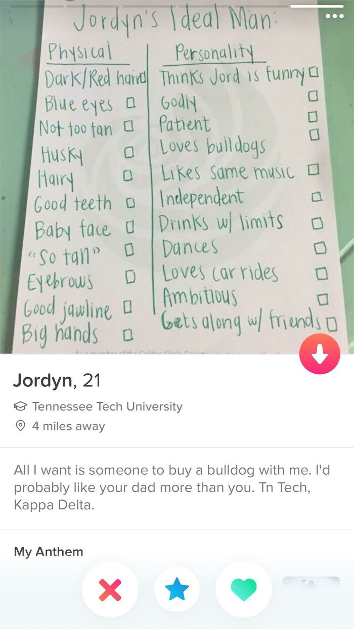 500 Characters Wasn't Enough For Her List Of Requirements