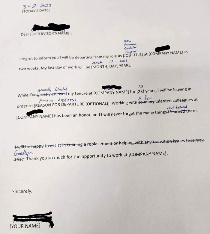 A Friend Of Mine Posted This, One Of His Favorite Coworkers Resigned, This Was His Resignation Letter