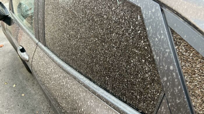 Saharan Sand On My Car In The Middle Of The UK