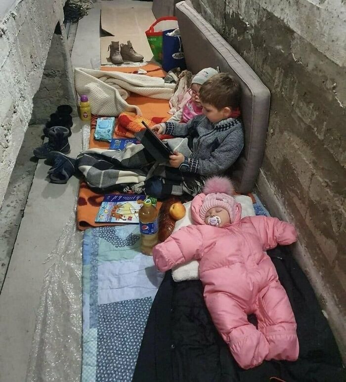 A Typical Night For Millions Of Ukrainian Kids After Russian Army Came To “Liberate” Them