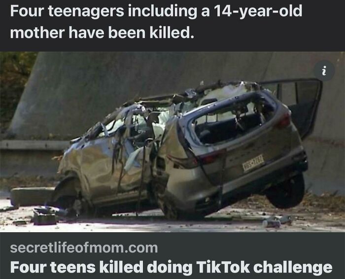 4 Teens Killed Doing Tiktok Challenge, 1 Was 14 And A Mother As Well