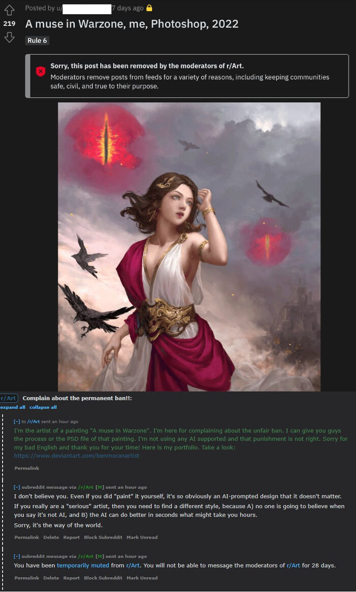 Even Artists With Works That Merely Look Like Ai Art Are Getting Banned From Subreddits