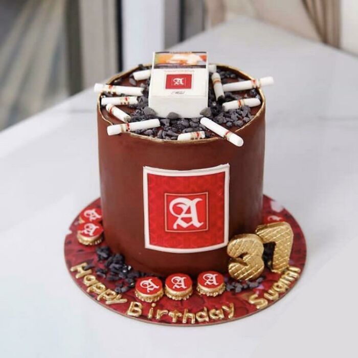 This Cigarette Themed Birthday Cake