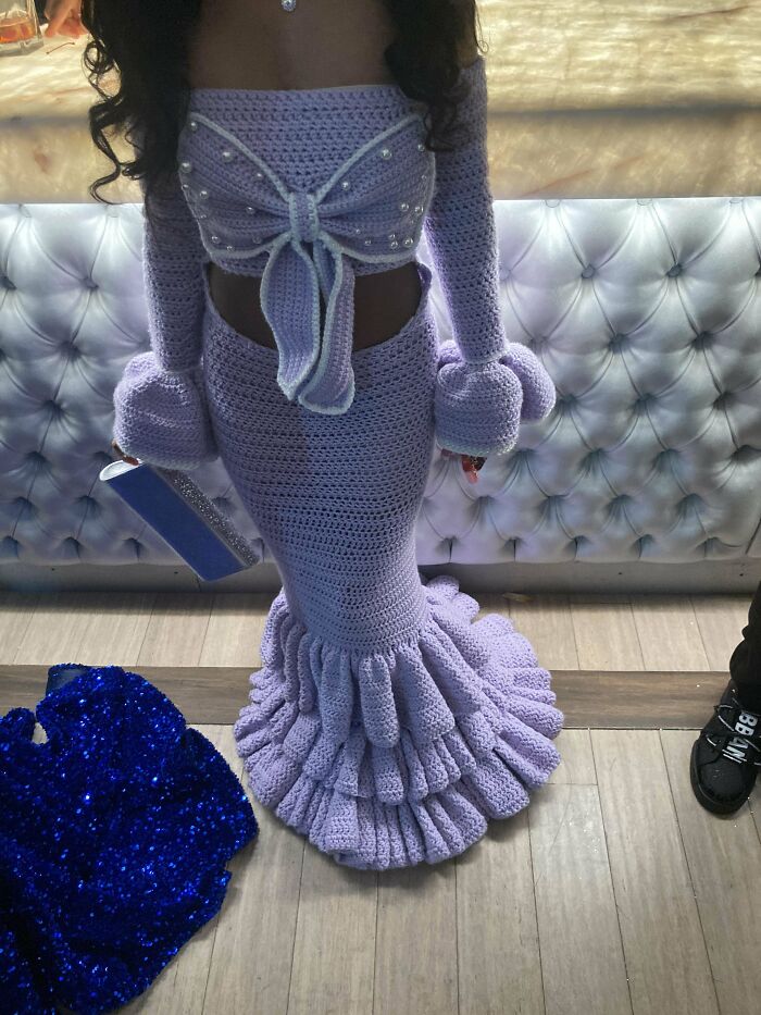 A Student Crocheted Her Own Prom Dress