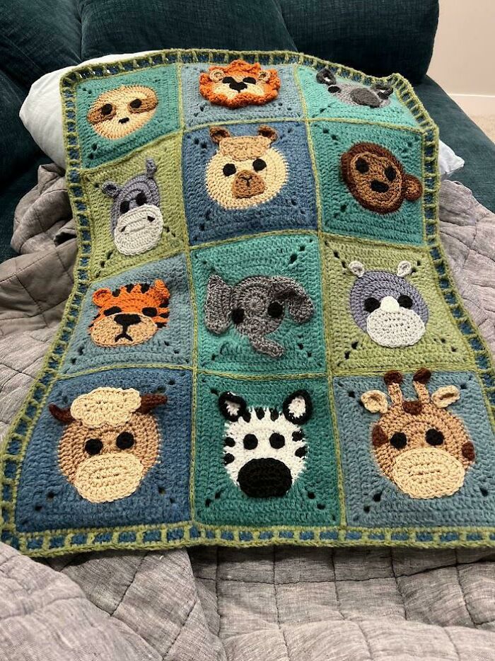 My Sil Is Pregnant, And I Made Her This Blanket. I Can Not Wait To Surprise Her With It This Weekend!