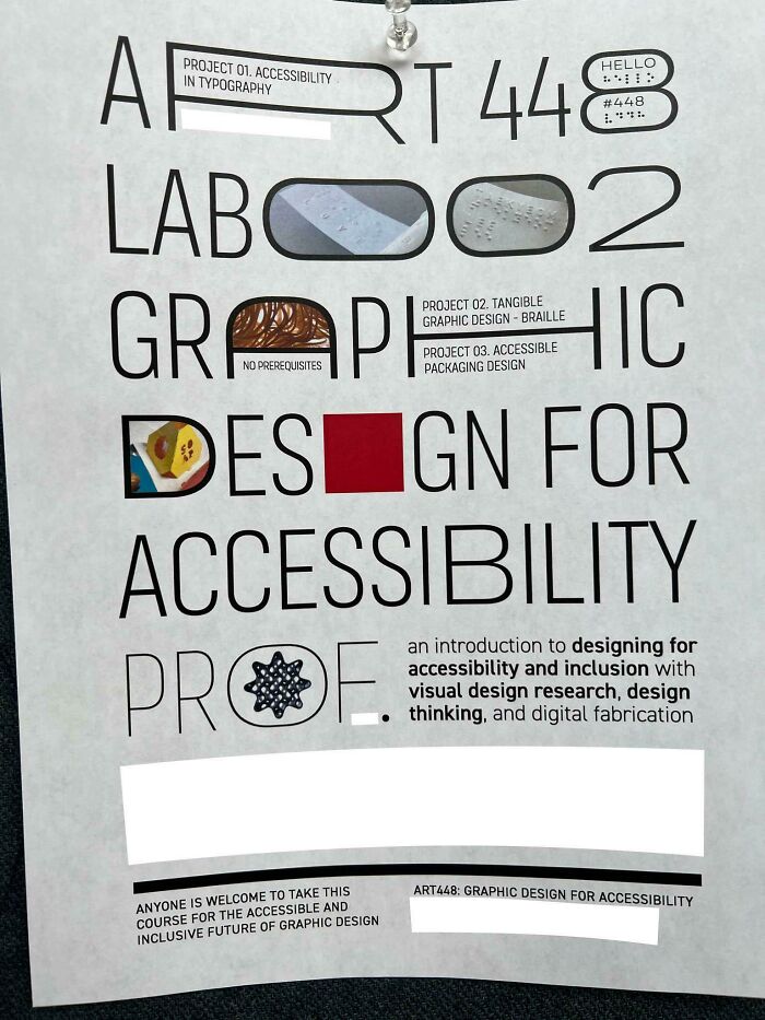 Arrrt 448 Lab ⬭⬭2 Grᗩp⧦ic Des⏹gn For Accessibility