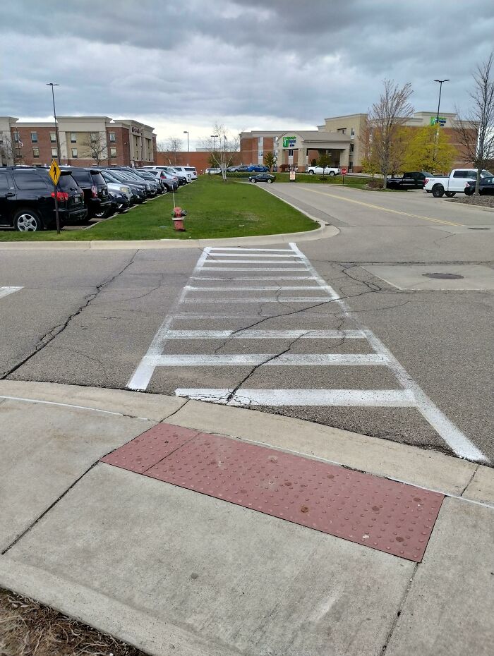 Let Me Just Wheel My Wheelchair Up The Curb Onto The Grass