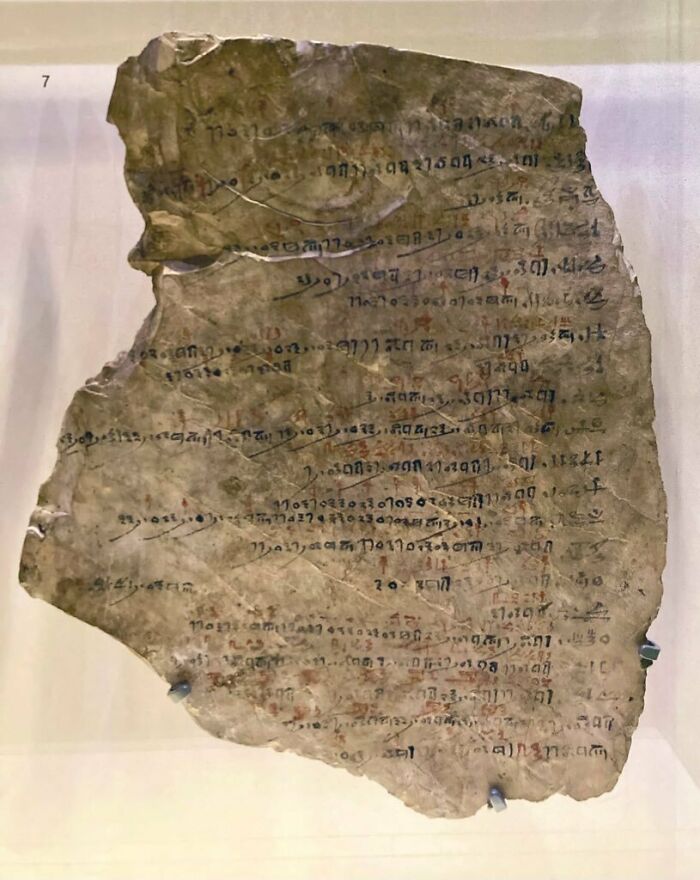 This Is A 3200-Year-Old Attendance Sheet Found In Deir El-Medina, Egypt. Reasons For Worker Absence Include "Embalming Brother", "Brewing Beer" And "Bitten By Scorpion"